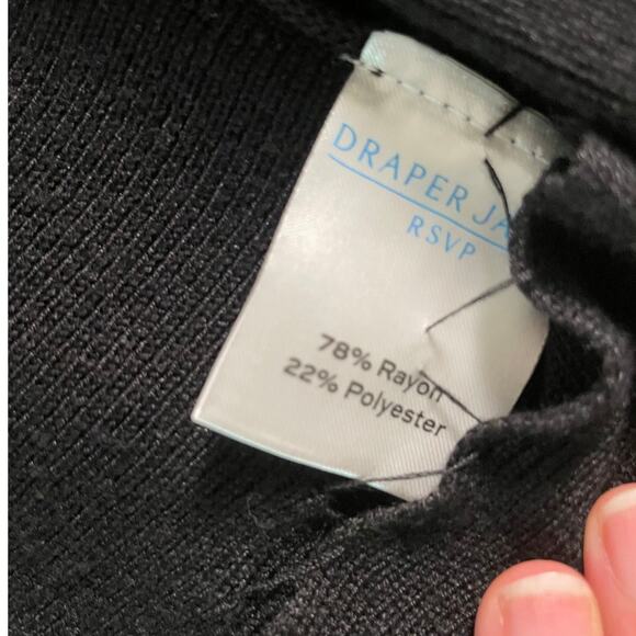 Draper James RSVP Sweater Knit black dress with Illusion bodice plus SZ XXL - Picture 7 of 10